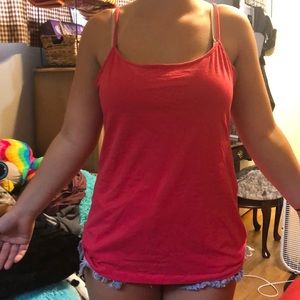 A spaghetti strap tank top